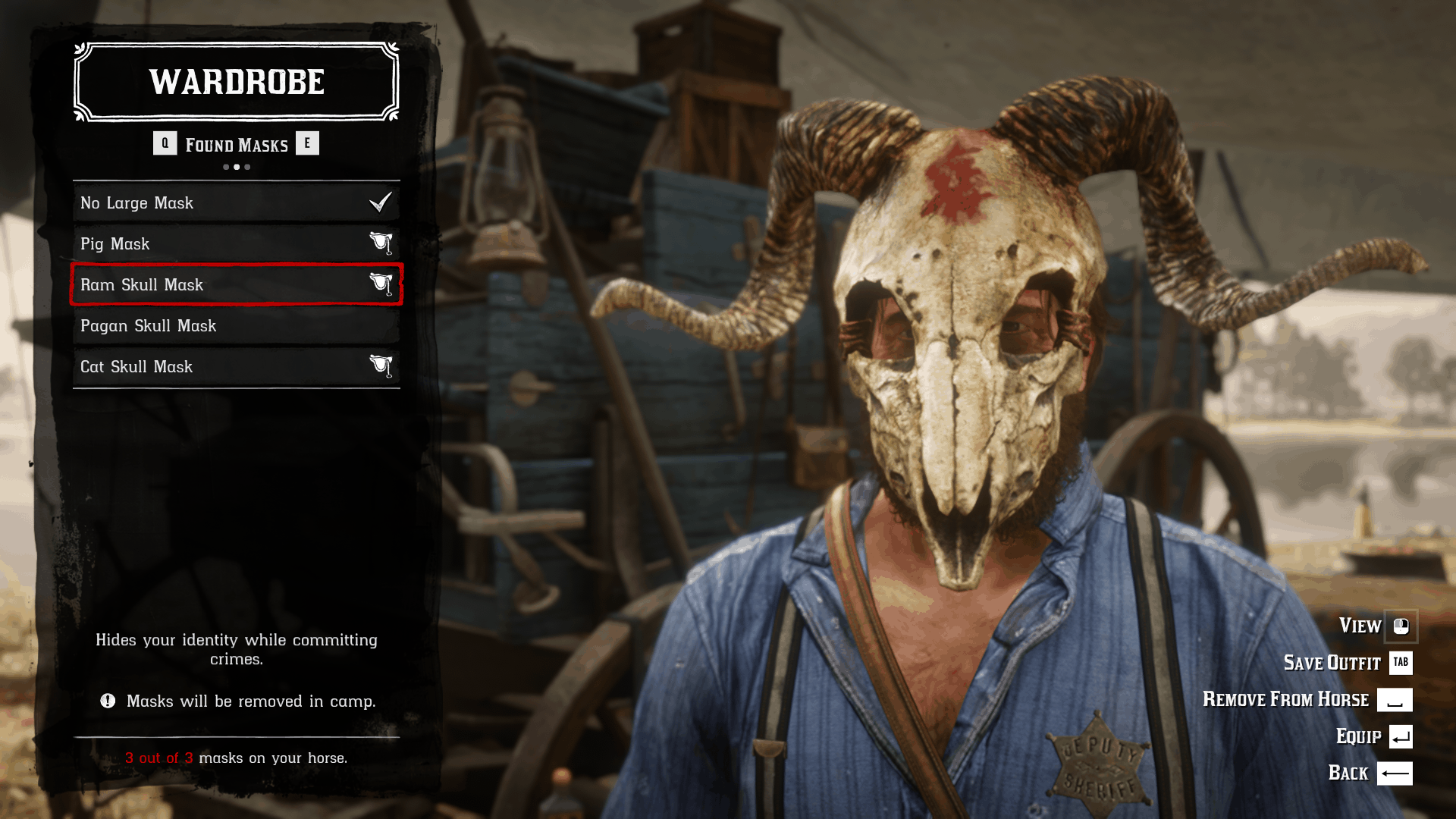 Where To Buy Masks In Rdr2 Online Detail Metal Skull Mask Red Dead Redemption 2 Koleksi Nomer 6