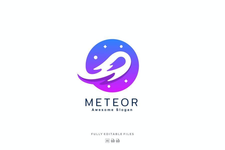 Detail Meteor Logo Nomer 17