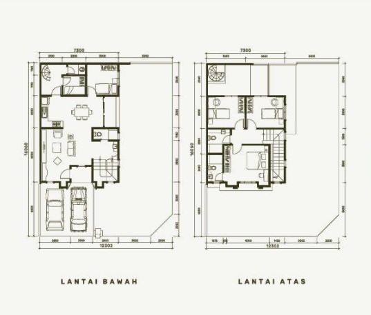 Detail Mewah Denah Rumah 2 Lantai Nomer 28