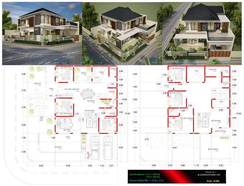 Detail Mewah Denah Rumah 2 Lantai Nomer 34