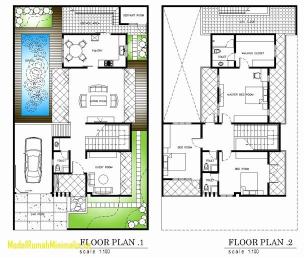 Detail Mewah Denah Rumah 2 Lantai Nomer 50