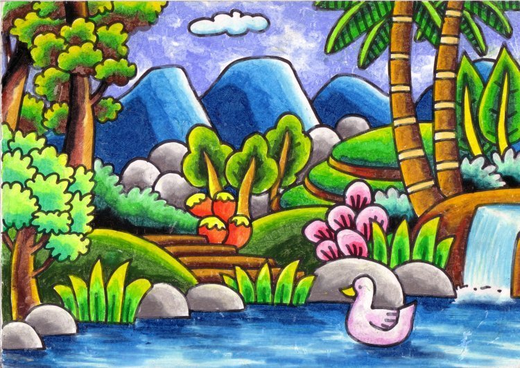Detail Mewarna Dengan Crayon Nomer 25
