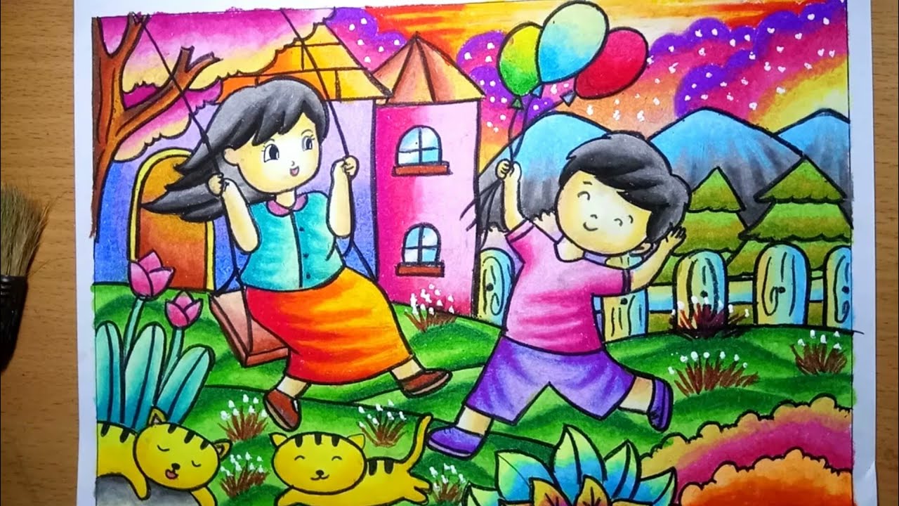 Detail Mewarna Dengan Crayon Nomer 4