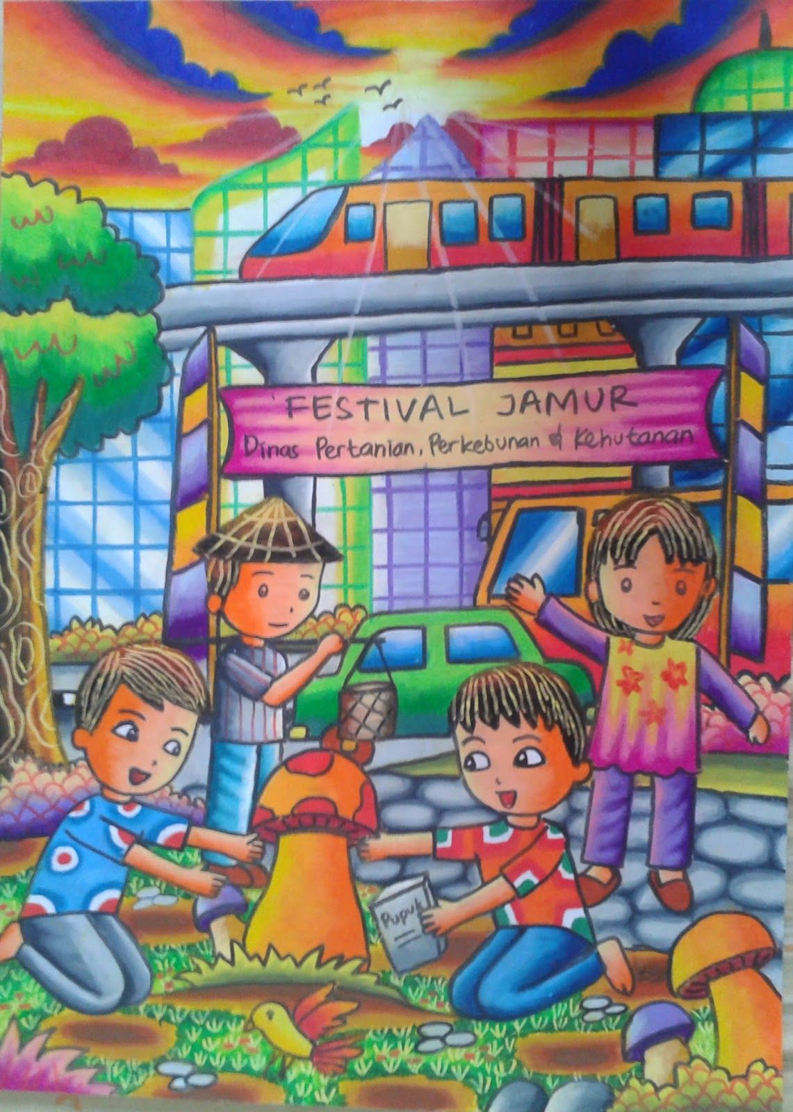 Detail Mewarna Dengan Crayon Nomer 39