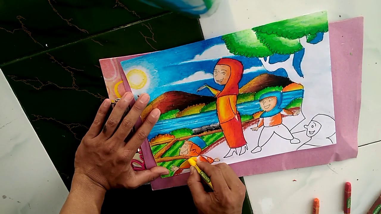Detail Mewarna Dengan Crayon Nomer 42