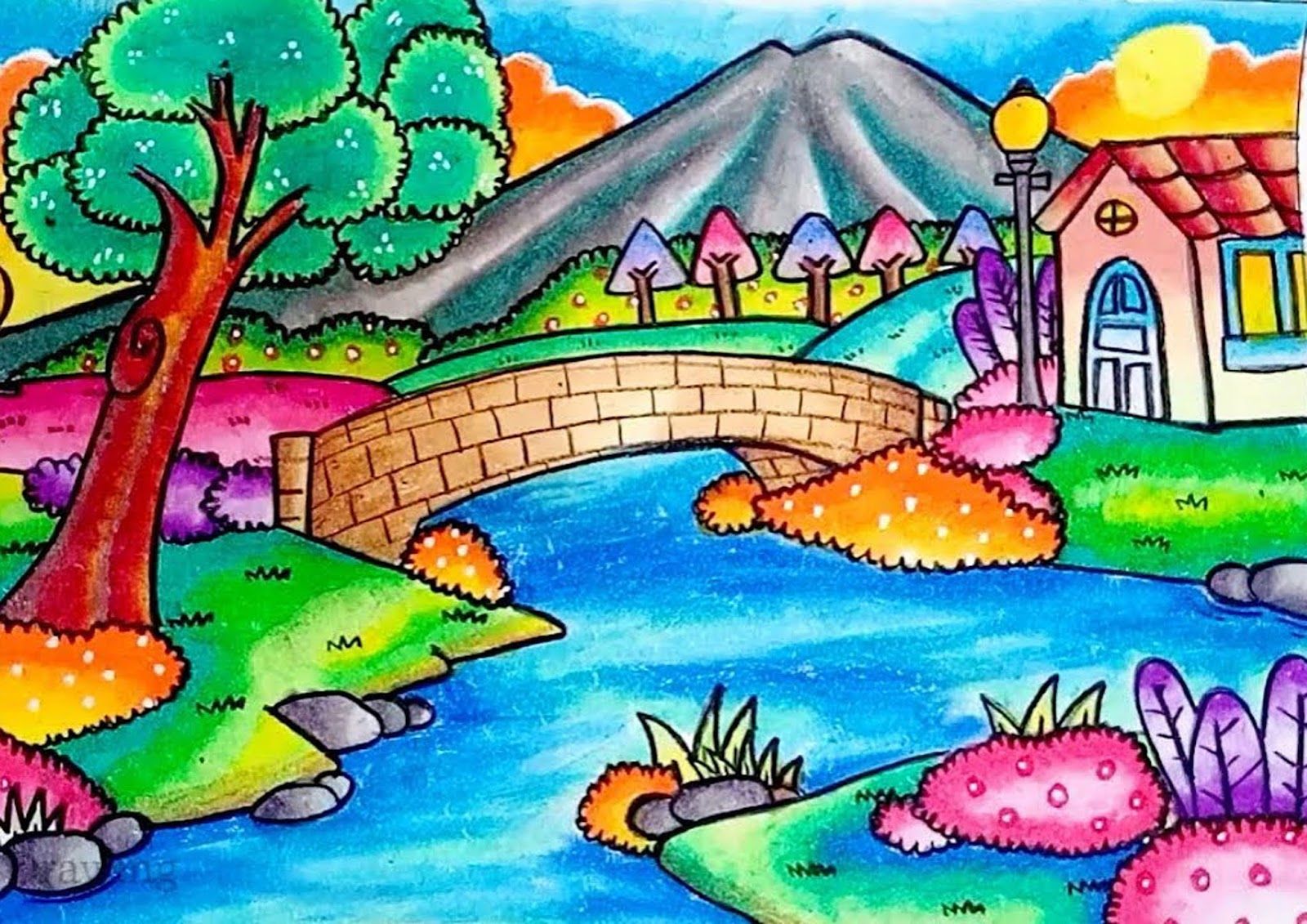 Detail Mewarna Dengan Crayon Nomer 48