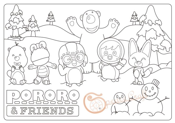 Detail Mewarna Gambar Pororo Nomer 3