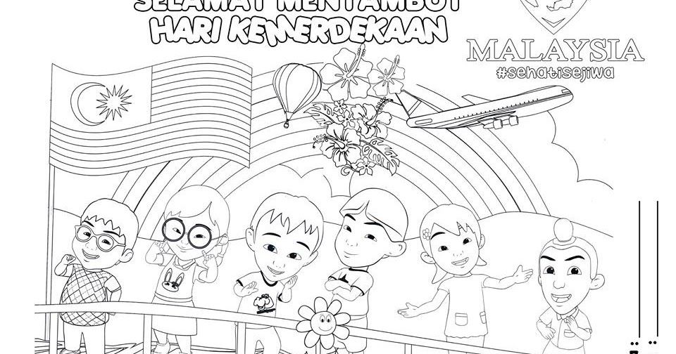 Detail Mewarna Gambar Upin Ipin Nomer 33