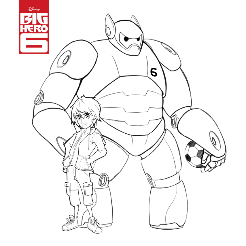 Detail Mewarnai Big Hero 6 Nomer 2