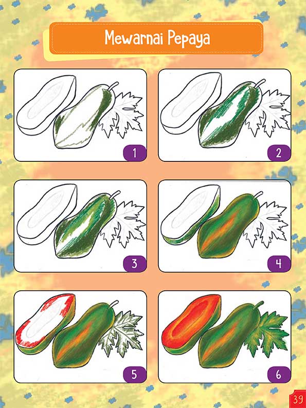 Detail Mewarnai Buah Buahan Dengan Crayon Nomer 32