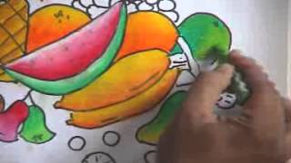 Detail Mewarnai Buah Buahan Dengan Crayon Nomer 36