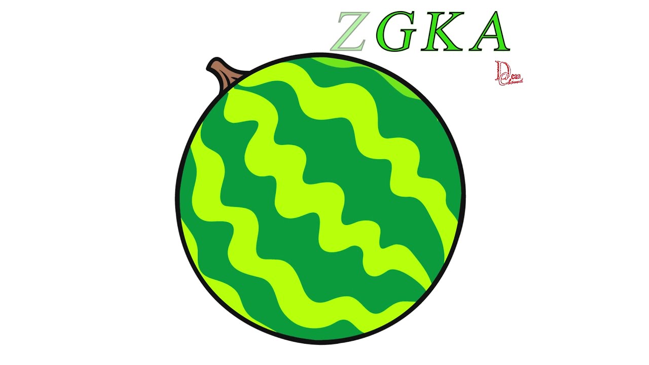 Detail Mewarnai Buah Semangka Nomer 35