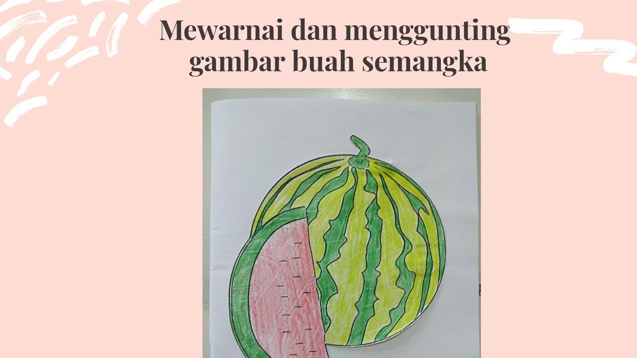 Detail Mewarnai Buah Semangka Nomer 42