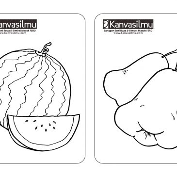 Detail Mewarnai Buah Semangka Nomer 44