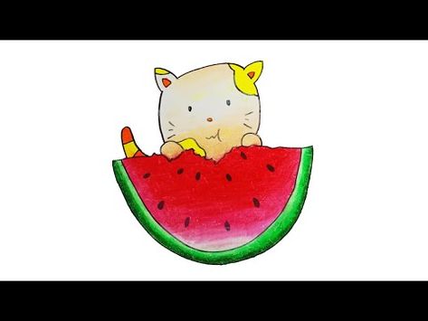 Detail Mewarnai Buah Semangka Nomer 46
