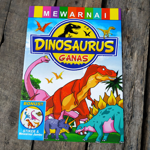 Detail Mewarnai Dinosaurus Dengan Crayon Nomer 26