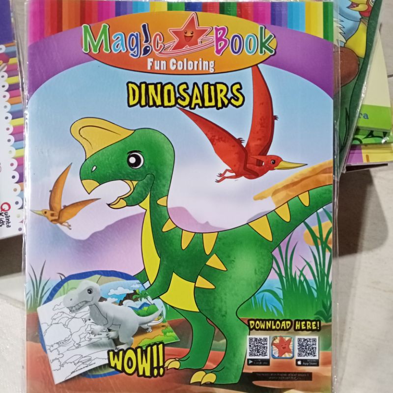 Detail Mewarnai Dinosaurus Dengan Crayon Nomer 54