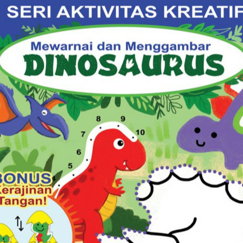 Detail Mewarnai Dinosaurus Dengan Crayon Nomer 57
