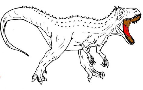 Detail Mewarnai Dinosaurus T Rex Nomer 8