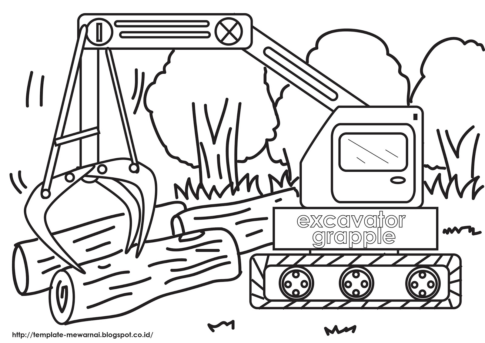 Detail Mewarnai Gambar Alat Berat Nomer 4