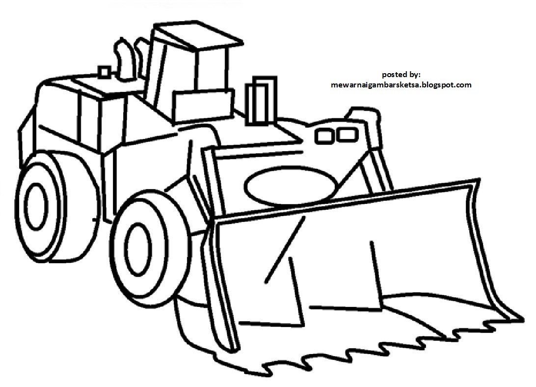 Detail Mewarnai Gambar Alat Berat Koleksi Nomer 6