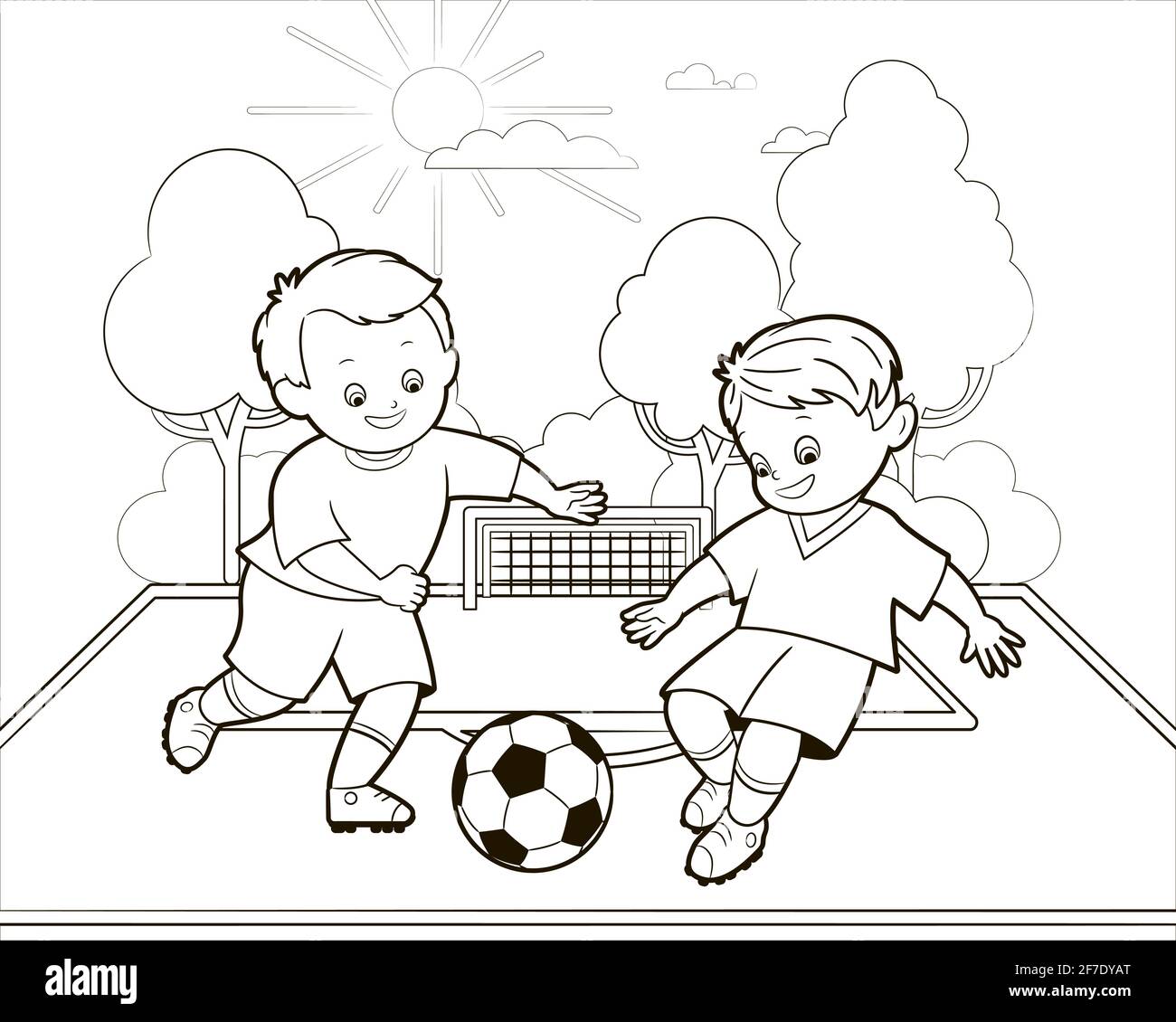 Detail Mewarnai Gambar Anak Bermain Bola Nomer 41