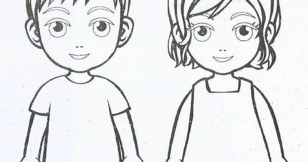 Detail Mewarnai Gambar Anak Laki Dan Perempuan Nomer 14