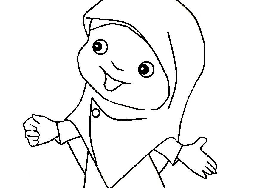 Detail Mewarnai Gambar Anak Muslimah Nomer 41