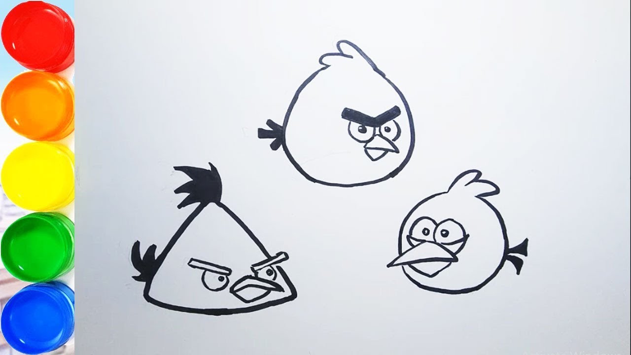 Detail Mewarnai Gambar Angry Bird Nomer 20