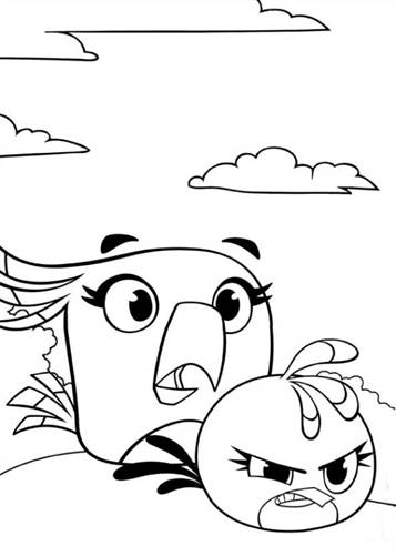 Detail Mewarnai Gambar Angry Bird Nomer 26