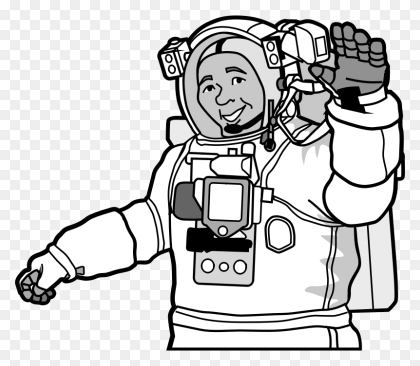 Detail Mewarnai Gambar Astronot Nomer 43