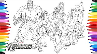 Detail Mewarnai Gambar Avengers Nomer 3