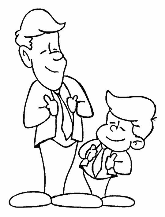 Detail Mewarnai Gambar Ayah Nomer 9