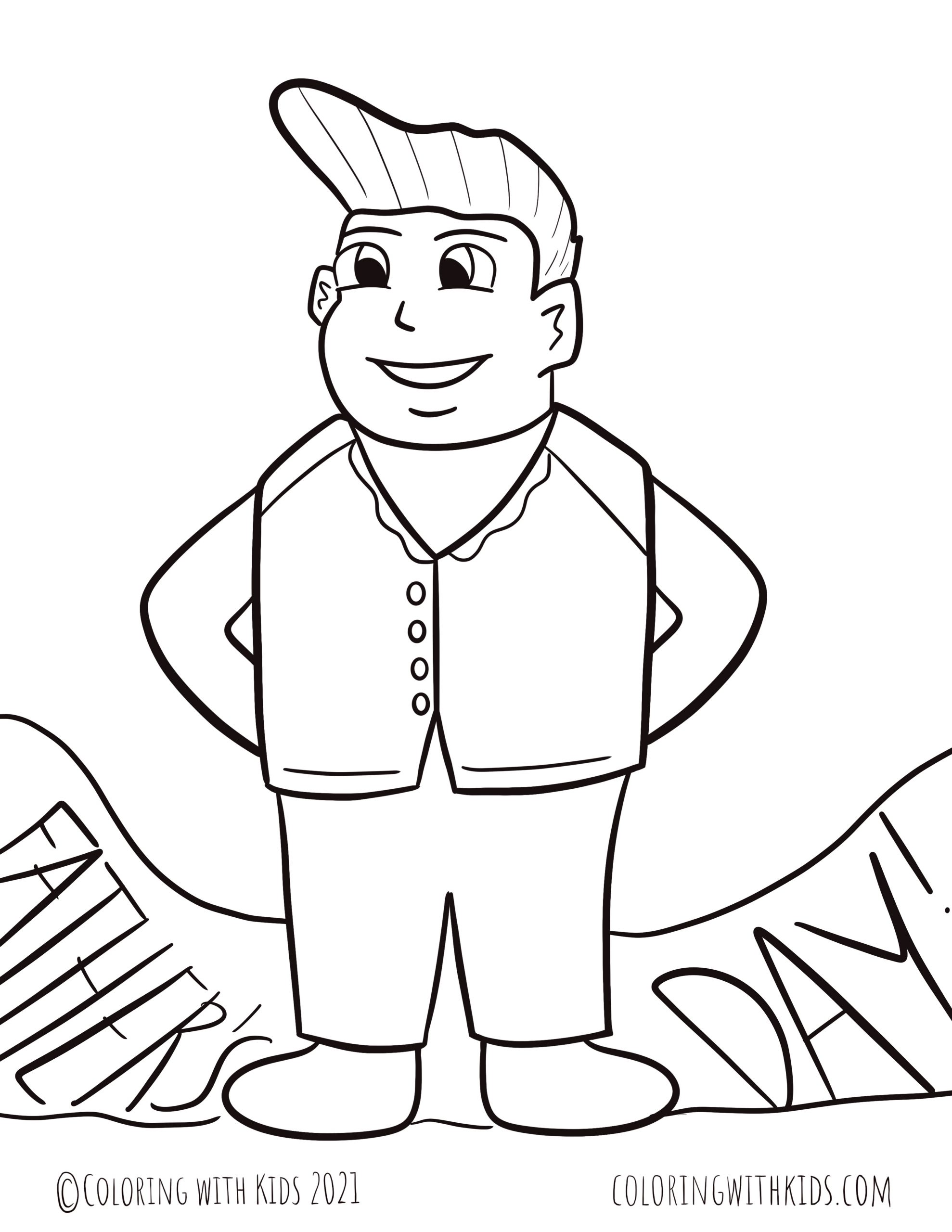 Detail Mewarnai Gambar Ayah Nomer 43