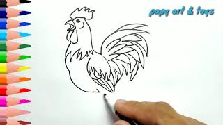 Detail Mewarnai Gambar Ayam Jago Nomer 18