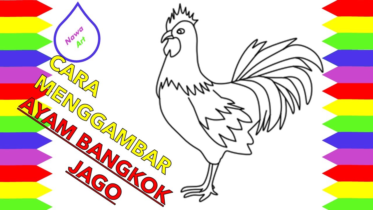 Detail Mewarnai Gambar Ayam Jago Nomer 25