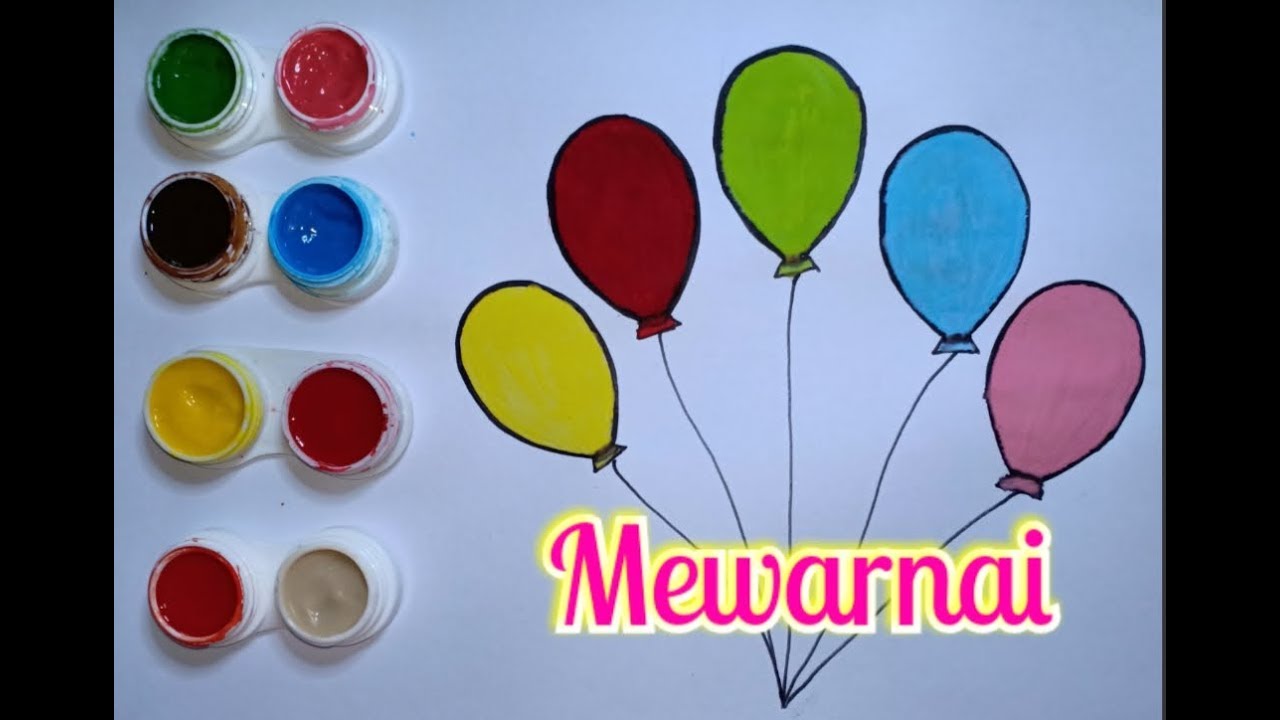 Detail Mewarnai Gambar Balon Nomer 44