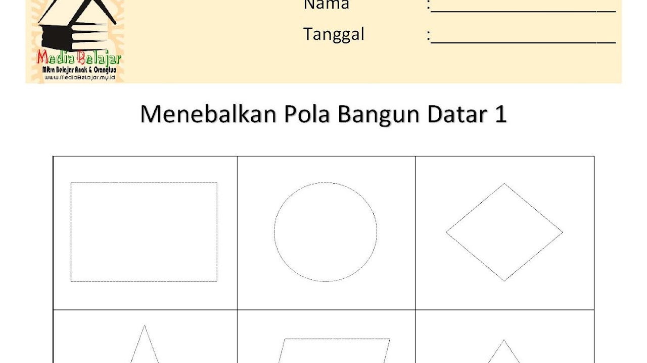 Detail Mewarnai Gambar Bangun Datar Nomer 15