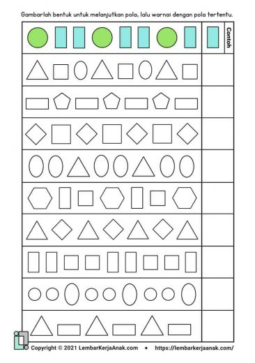 Detail Mewarnai Gambar Bangun Datar Nomer 28