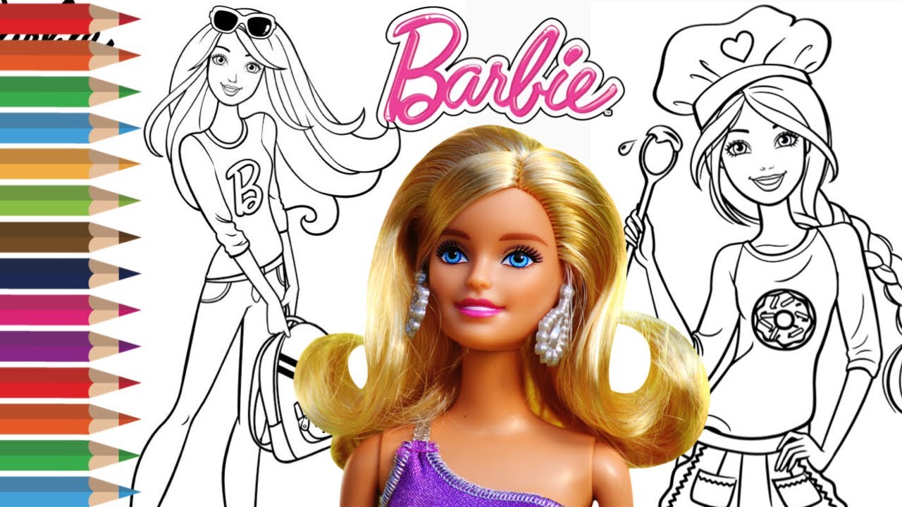 Detail Mewarnai Gambar Barbie Nomer 47