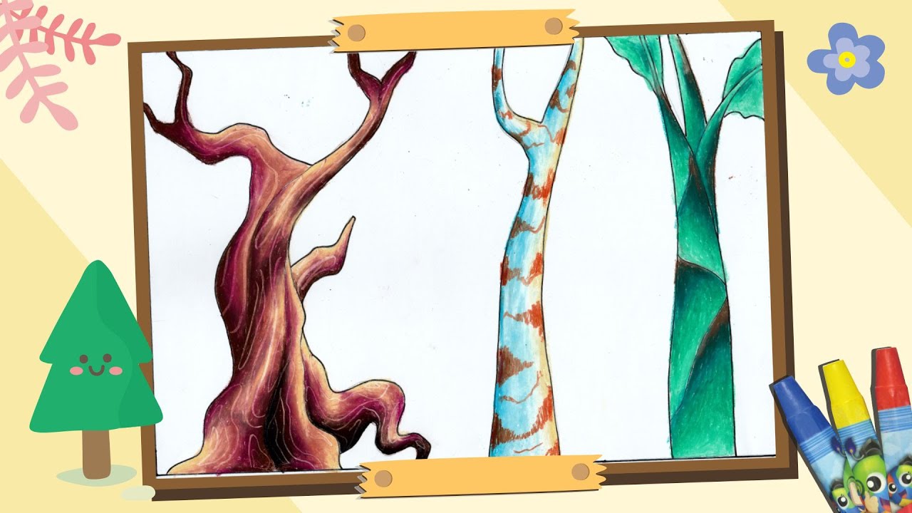 Detail Mewarnai Gambar Batang Pohon Nomer 3