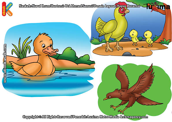 Detail Mewarnai Gambar Bebek Berenang Nomer 24