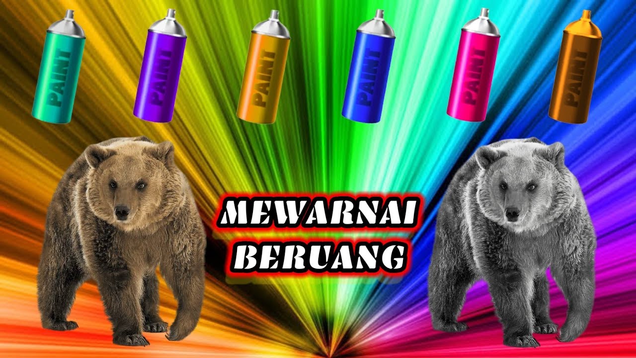 Detail Mewarnai Gambar Beruang Nomer 43