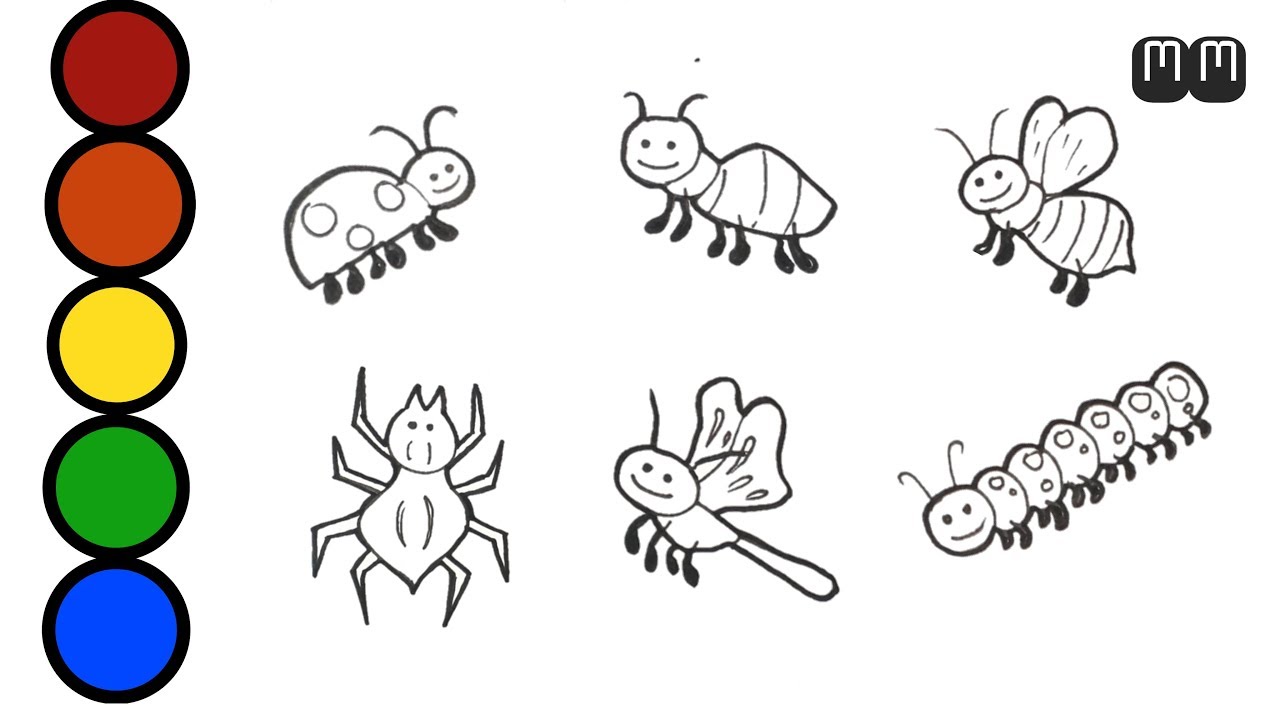 Mewarnai Gambar Binatang Serangga - KibrisPDR