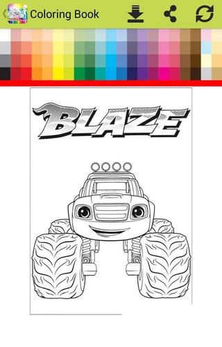 Detail Mewarnai Gambar Blaze Nomer 18