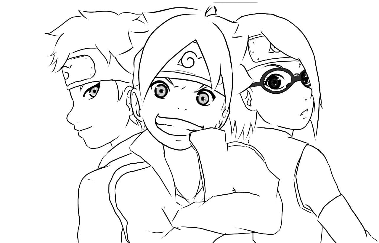 Mewarnai Gambar Boruto - KibrisPDR