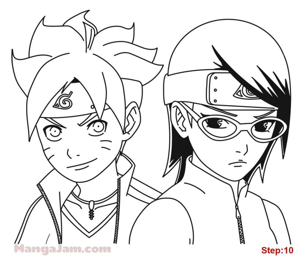 Detail Mewarnai Gambar Boruto Nomer 34