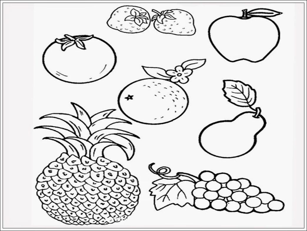 Detail Mewarnai Gambar Buah Dan Sayur Nomer 26