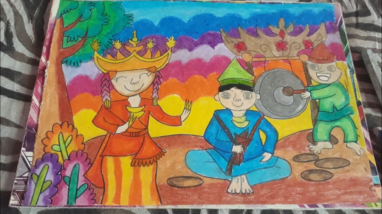 Detail Mewarnai Gambar Budaya Indonesia Nomer 15