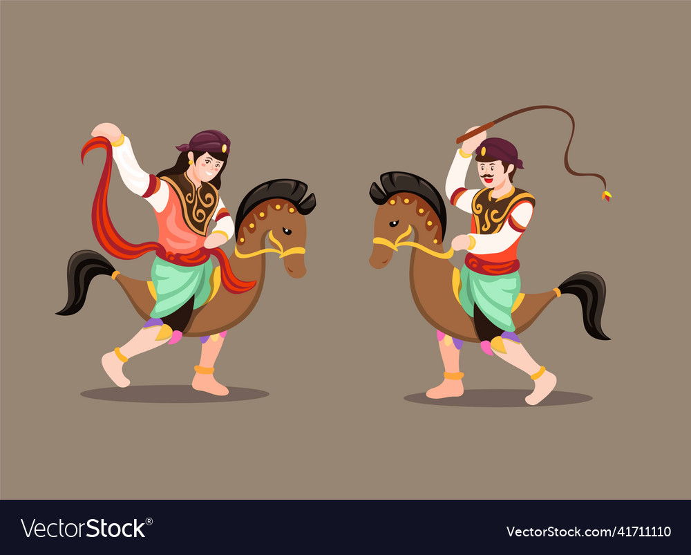 Detail Kuda Lumping Vector Nomer 25